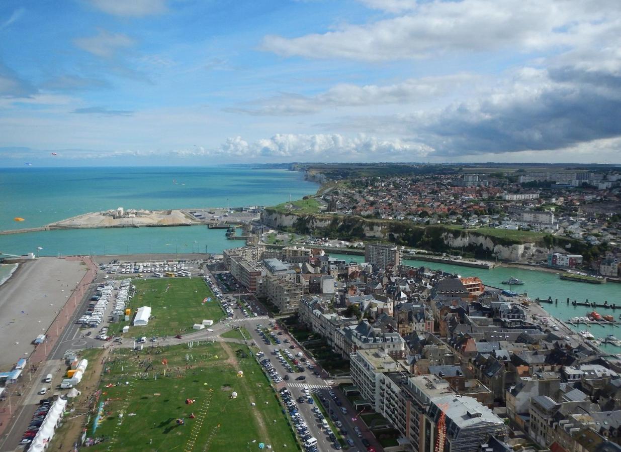 Apartamento L'Horizon Bleu - Vue Panoramique & Proche Plage - Espace & Confort Dieppe Exterior foto